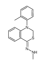 N-Methyl-N'-[1-o-tolyl-1,2-dihydro-benzo[d][1,3]thiazin-(4Z)-ylidene]-hydrazine Structure