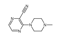 3-(4-Methyl-1-piperazinyl)-2-pyrazinecarbonitrile结构式