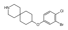 9-(3-bromo-4-chlorophenoxy)-3-azaspiro[5.5]undecane Structure