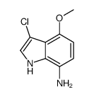 3-chloro-4-methoxy-1H-indol-7-amine Structure