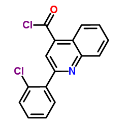 2-(2-Chlorophenyl)-4-quinolinecarbonyl chloride structure