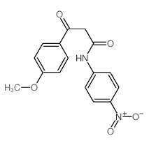 3-(4-methoxyphenyl)-N-(4-nitrophenyl)-3-oxo-propanamide Structure