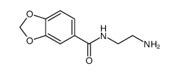 N-(2-aminoethyl)-1,3-benzdioxol-5-carboxamide结构式