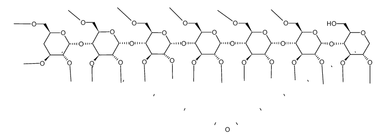 permethylated mono-6-hydroxy-β-cyclodextrin Structure