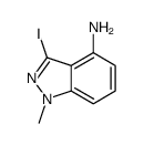 3-Iodo-1-methyl-1H-indazol-4-amine结构式