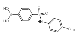 (4-(N-(P-TOLYL)SULFAMOYL)PHENYL)BORONIC ACID Structure