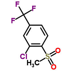 2-Chloro-4-(trifluoromethyl)phenyl methyl sulfone结构式