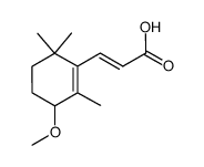 (2E)-3-(3-methoxy-2,6,6-trimethylcyclohex-1-enyl)acrylic acid Structure