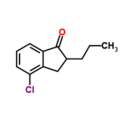 4-Chloro-2-propyl-1-indanone structure