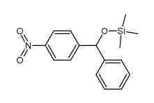 4-Nitro-1-[phenyl(trimethylsiloxy)methyl]benzol Structure