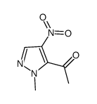 1-(1-methyl-4-nitro-1H-pyrazol-5-yl)ethanone Structure