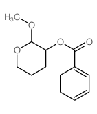 2H-Pyran-3-ol,tetrahydro-2-methoxy-, 3-benzoate, (2S,3R)-结构式