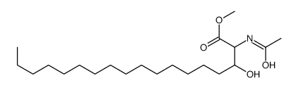 methyl 2-acetamido-3-hydroxyoctadecanoate Structure