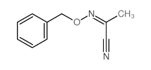 Propanenitrile,2-[(phenylmethoxy)imino]- Structure