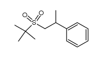 (1-(tert-butylsulfonyl)propan-2-yl)benzene结构式