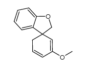 3'-methoxy-2H-spiro[benzofuran-3,1'-cyclohexa[2,4]diene]结构式