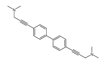 3-[4-[4-[3-(dimethylamino)prop-1-ynyl]phenyl]phenyl]-N,N-dimethylprop-2-yn-1-amine结构式