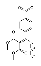 dimethyl 2-[azido-(4-nitrophenyl)methylidene]propanedioate结构式