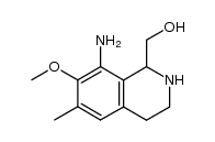 (8-amino-7-methoxy-6-methyl-1,2,3,4-tetrahydro-1-isoquinolyl)methanol结构式