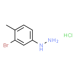 (3-溴-4-甲基苯基)-肼盐酸盐结构式