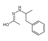 1-acetyl-2-(1-methyl-2-phenylethyl)hydrazine Structure