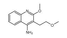 4-Amino-2-methoxy-3(2'-methoxyethyl)quinoline结构式