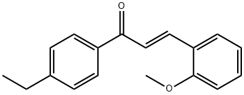 (2E)-1-(4-乙基苯基)-3-(2-甲氧基苯基)丙-2-烯-1-酮结构式