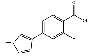 2-fluoro-4-(1-methyl-1H-pyrazol-4-yl)benzoic acid picture