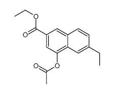 Ethyl 4-acetoxy-6-ethyl-2-naphthoate Structure