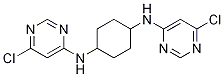 N,N'-Bis-(6-chloro-pyrimidin-4-yl)-cyclohexane-1,4-diamine structure