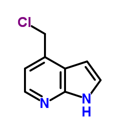 4-(chloromethyl)-1H-pyrrolo[2,3-b]pyridine structure