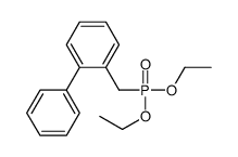 1-(diethoxyphosphorylmethyl)-2-phenylbenzene结构式