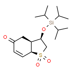 3-triisopropylsiloxy-2,3,3a,7a-tetrahydrobenzo(b)thiophen-5(4H)-one 1,1-dioxide picture