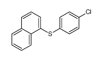 1-(4-chlorophenyl)sulfanylnaphthalene结构式