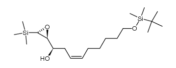 2(S)-[9'-(tert-butyldimethylsilyl)oxy]-1'(R)-hydroxy-3'(Z)-nonenyl-3(S)-(trimethylsilyl)oxirane Structure