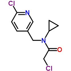 2-Chloro-N-(6-chloro-pyridin-3-ylmethyl)-N-cyclopropyl-acetamide Structure