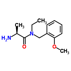 N-Ethyl-N-(2-methoxybenzyl)-L-alaninamide结构式