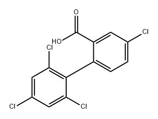 [1,1'-Biphenyl]-2-carboxylic acid, 2',4,4',6'-tetrachloro- Structure