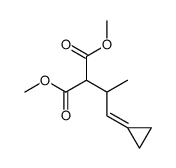 dimethyl 2-(1-cyclopropylidenepropan-2-yl)propanedioate结构式