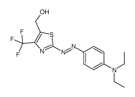 [2-[[4-(diethylamino)phenyl]diazenyl]-4-(trifluoromethyl)-1,3-thiazol-5-yl]methanol Structure