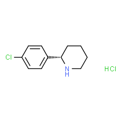 (S)-2-(4-Chlorophenyl)piperidine hydrochloride structure