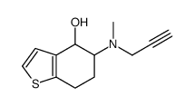 5-[methyl(prop-2-ynyl)amino]-4,5,6,7-tetrahydro-1-benzothiophen-4-ol Structure