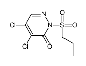 4,5-dichloro-2-propylsulfonyl-pyridazin-3-one structure