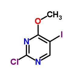 2-氯-5-碘-4-甲氧基嘧啶结构式