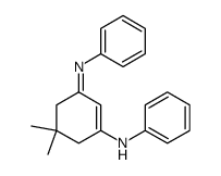 3-anilino-5,5-dimethyl-cyclohex-2-enone-phenylimine结构式