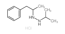 Hydrazine,1-(1-methylethyl)-2-(1-methyl-2-phenylethyl)-, hydrochloride (1:1) Structure