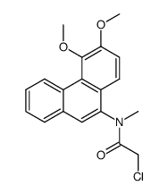 2-chloro-N-(5,6-dimethoxyphenanthren-9-yl)-N-methylacetamide结构式