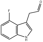 2-(4-氟-1H-吲哚-3-基)乙醛结构式