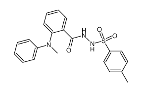 4-methyl-N'-(2-(methyl(phenyl)amino)benzoyl)benzenesulfonohydrazide Structure