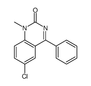 6-chloro-1-methyl-4-phenylquinazolin-2-one Structure